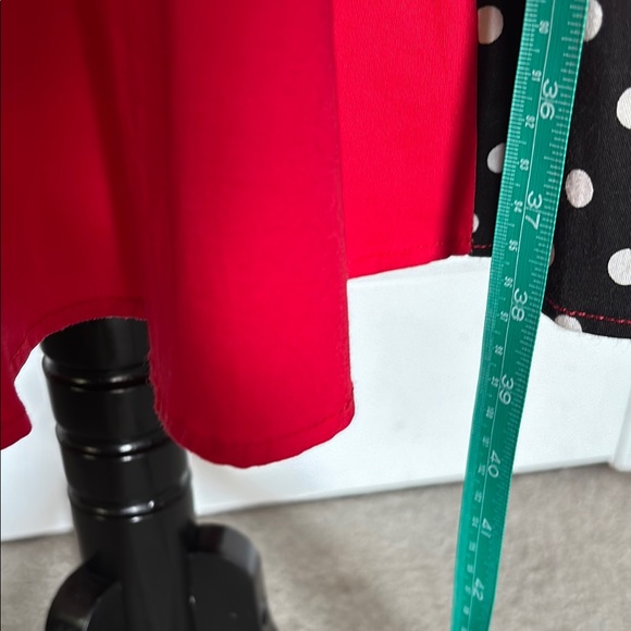 Disney Bound Rockabilly Red Polka Dot Women's Dress - Picture 7 of 9